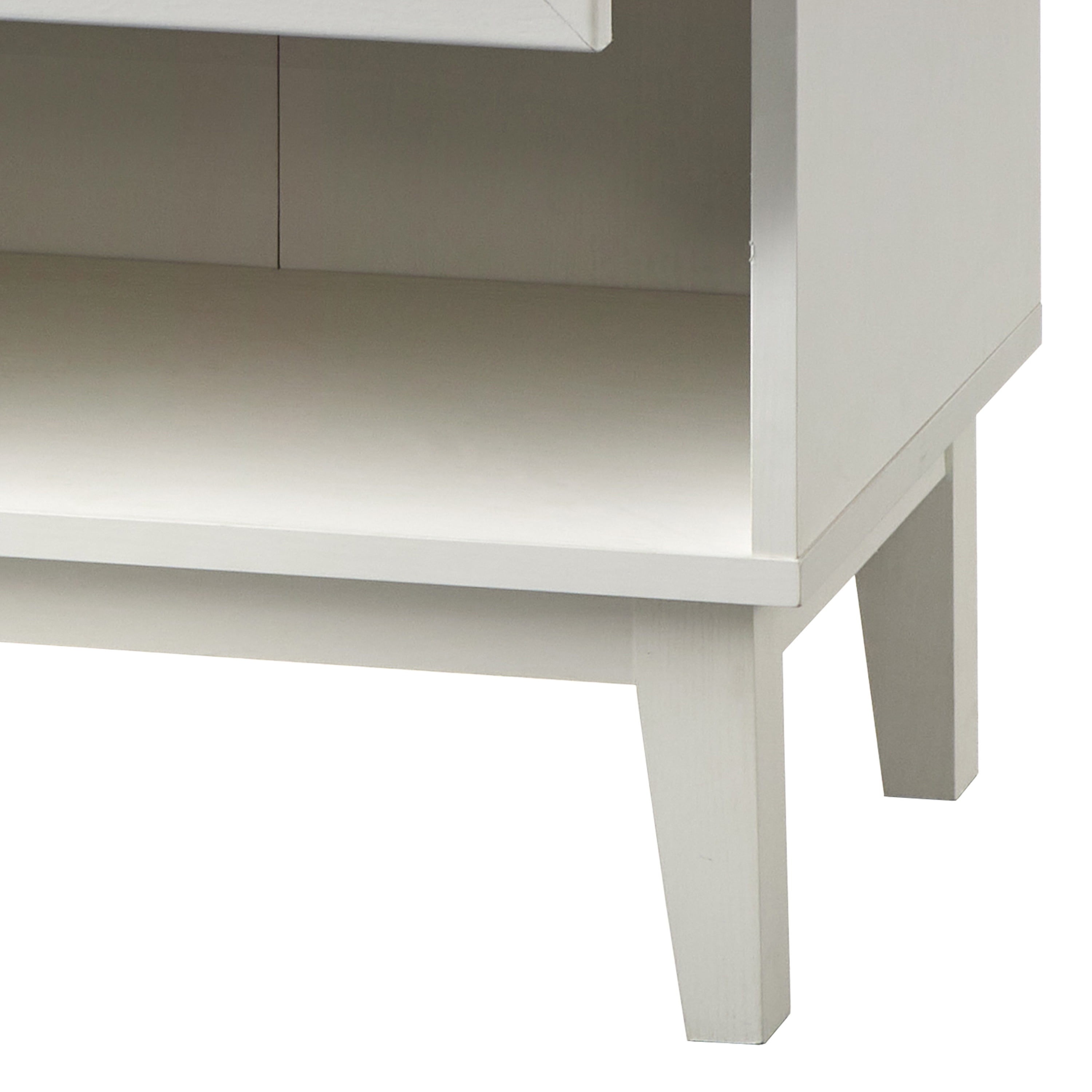 TMS Watson Single Drawer Nightstand, White