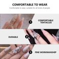 thumbnail image 4 of Exquisito anillo de nudillo abierto Decoración de dedos Mujeres Creative Women Ring, 4 of 5