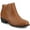 Tan, variant on Solarah Pull-on Almond Toe Block Heel Comfort Casual Ankle Bootie