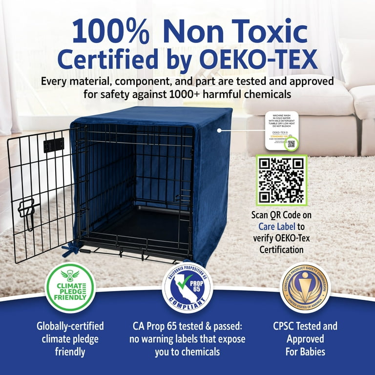 Pet Dreams Breathable Crate Cover - Non Toxic Single Door Dog