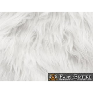 White Faux Fur Fabric By The Yard