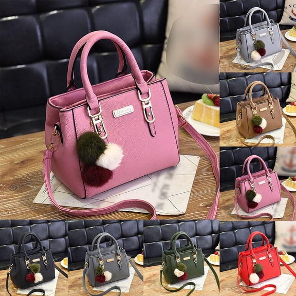 bravefron Leather Crossbody Bag Adjustable Strap Large Capacity Handbag Fashion Womens Bag Zipper Pocket Convertible Shoulder Handheld Bag