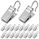 thumbnail image 1 of 30 pinzas para cortinas, ganchos resistentes, pinzas metálicas para fotos, pinzas para calcetines y ropa interior (plateadas), 1 of 7