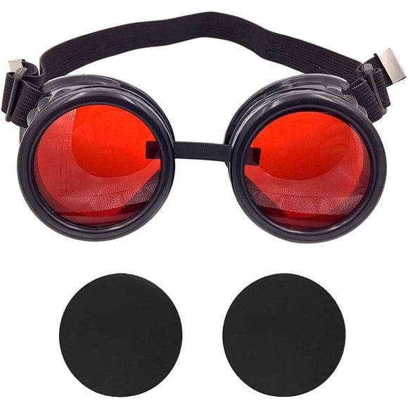 Gafas Steampunk TamBee, nuevas lentes de diamante de colores, vintage