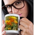 thumbnail image 2 of 3drose, Poppies in Spring Ii, 11oz Two-tone Black Mug, 2 of 6