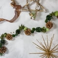 thumbnail image 2 of Northlight 5' x 3" Pine Cone and Rose Artificial Garland - Unlit, 2 of 3