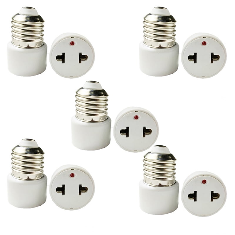 E27 to E14 Medium Screw to Intermediate base Light Bulb Socket Adapter 5 Pcs 