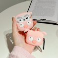 thumbnail image 4 of Pink Pig Con Hebilla De Gel Suave Auriculares A Prueba De Golpes Funda Para AirPods 1 2 Pro 3 (2021) 2, 4 of 4