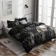 thumbnail image 3 of Black Marbled Polyester 3Pcs Bedding Set - EU Double Size, 3 of 5