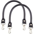 thumbnail image 4 of Dsseng 2 Pieces 15.7 Inch Leather Replacement Handles Purses Straps Shoulder Bag Strap with Swivel Lobster Buckles, 4 of 5