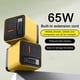 thumbnail image 1 of Cargador retráctil 3 en 1 con módulo de carga rápida de 65W, amarillo, 1 of 9