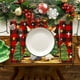 thumbnail image 2 of Conjunto de Mesa de Comedor para 4 a Conjunto de 4 Alfombras de Navidad con Aislamiento para la Cena Y Alfombras de Mesa Decorativas para las Vacaciones de Navidad Conjunto de 4 Alfombras, 2 of 6