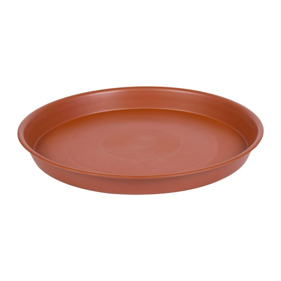 Round Prisma Flower Pot Saucers - Plastic Plant Saucer for Outdoors & Indoors - Heavy Duty Plastic Plant Saucers for Indoors,Bird Bath Bowls,Flower Plant Water Trays for pots Planter(1Pcs)