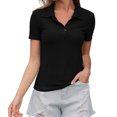 thumbnail image 4 of Aayomet Womens Shirts Womens Short Sleeve Crewneck Shirts Loose Casual Tee T-Shirt,Black XL, 4 of 5