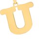 thumbnail image 1 of Dije Letra U Oro 10 K Joyería M De Leon Dije De Letra "U", 1 of 2