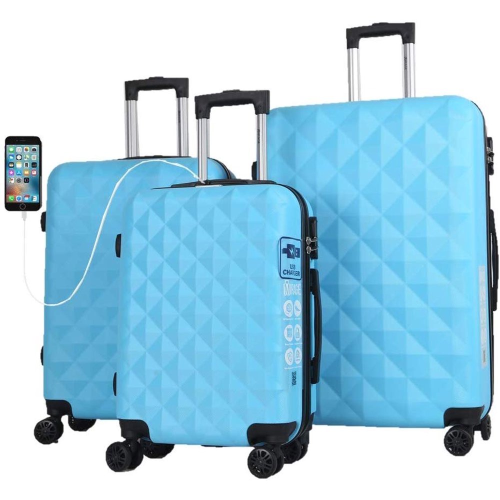 Mirage Luggage Mirage Eureka ABS Luggage Sets Hardside 360 Spinner
