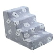 thumbnail image 3 of Rampa para escaleras para perros, antideslizante, portátil, con cubierta extraíble, resistente al desgaste, para camas de perros pequeños y gatos. 4 pasos, 3 of 10