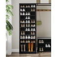 thumbnail image 3 of Hzuaneri 11-Tier Shoe Storage Cabinet, Wooden Shoe Rack with 30 Cubbies, Tall Freestanding Shoe Organizer for 30-33 Pairs, Easy Assembly Shoe Cabinet for Closet, Entryway, Living Room, Black, 3 of 9