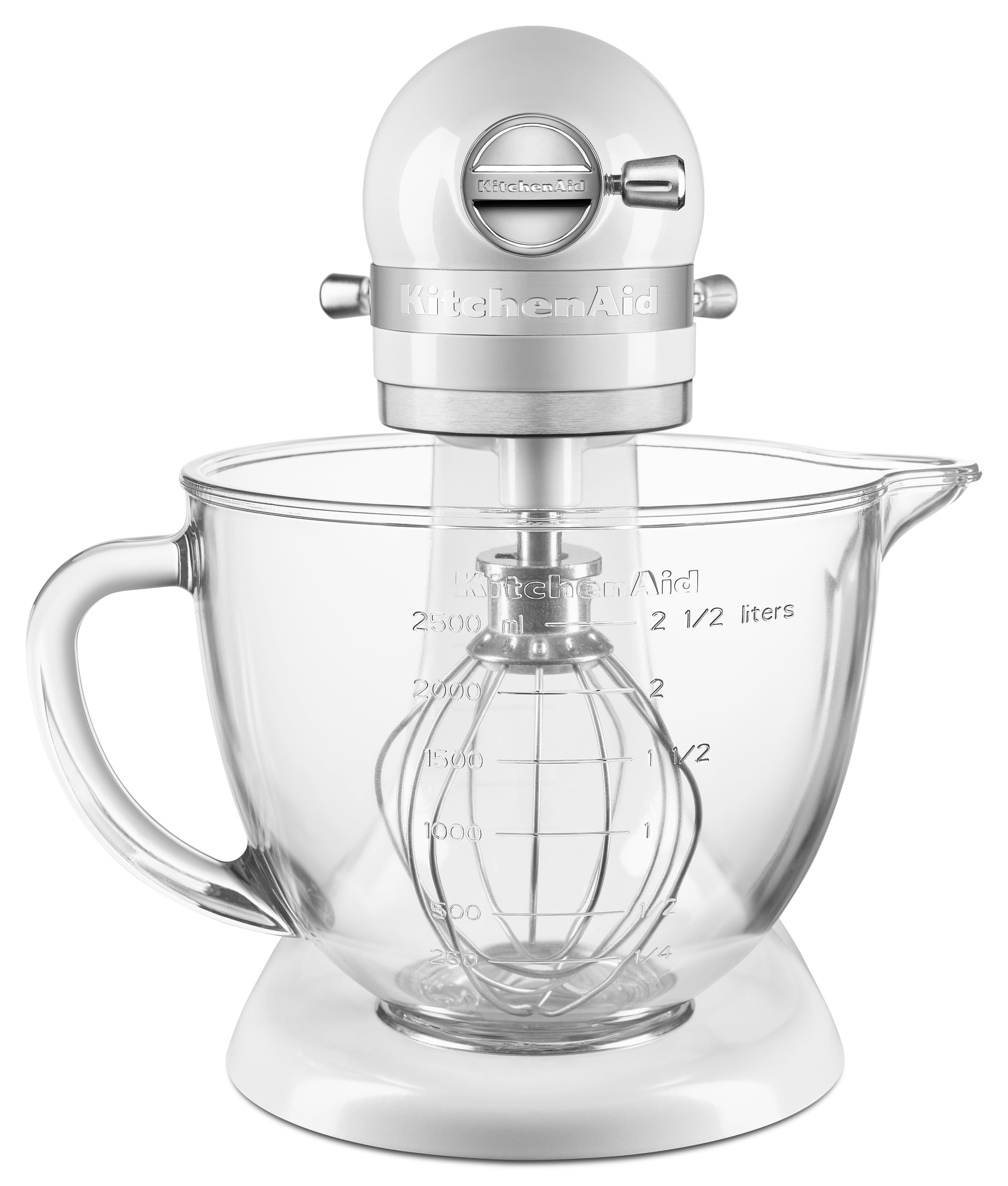 Buy KitchenAid Artisan Series Stand Mixer With Glass Bowl Sugar Pearl Silver