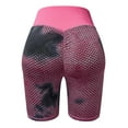 thumbnail image 7 of FANNYC Women's Yoga Sports Shorts Tights Leggings Tie Dye High Waist Bike Shorts Tummy Control Athletic Workout Running Shorts Half Pants Trousers Leggings, 7 of 7