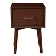 thumbnail image 3 of Alpine Furniture Flynn Wood 1 Drawer End Table in Walnut, 3 of 5