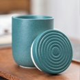 thumbnail image 4 of Travel Tea Set Portable Anti Burn Mini Ceramic Teapot Infuser Set for Outdoor with Storage Bag Green Pot with 2 Cups, 4 of 5