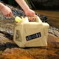 thumbnail image 4 of Yucurem 3.2 Gallon Camping Water Jug, Portable Water Containers with Spigot, Leak-Proof Emergency Water Storage for Outdoor Camping Hiking (Khaki), 4 of 8