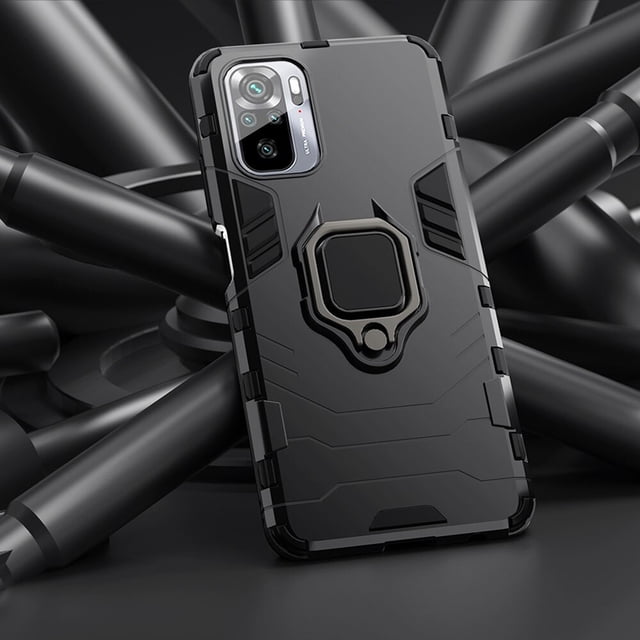 KEYSION-funda a prueba de golpes para móvil, cubierta de teléfono con soporte de anillo para Xiaomi Mi 11 Lite 11T Pro, Redmi 10 Note 10S Note 11 Pro 5G 9 9T 9A K40 Fivean unisex