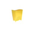 thumbnail image 1 of Wallmates 8523-YEL Push N Stay Suction Square Storage Container, Yellow, 1 of 1
