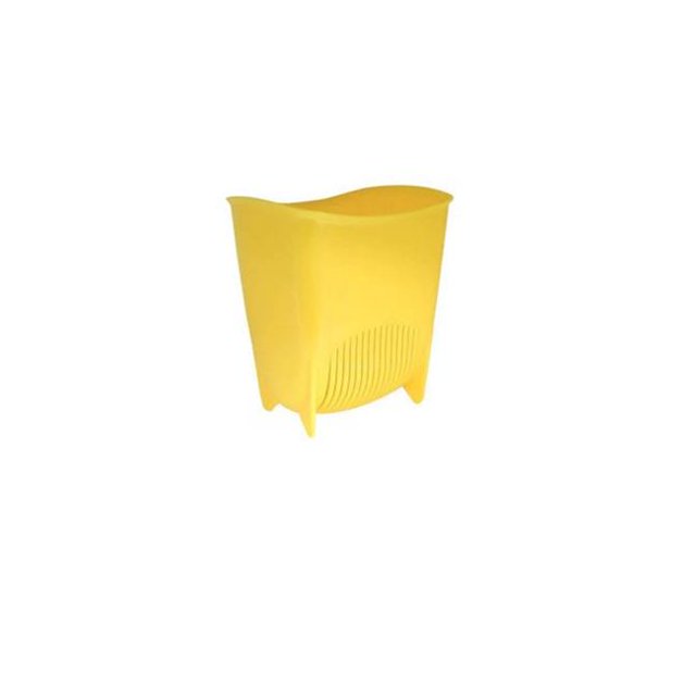 Wallmates 8523-YEL Push N Stay Suction Square Storage Container, Yellow