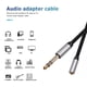 thumbnail image 5 of Kuymtek Cable hembra de 3,5 mm a macho de 6,35 mm Adaptador de enchufe TRS 1/8 Jack a 1/4 (3 m) Kuymtek Componentes de la computadora, 5 of 9