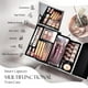 thumbnail image 2 of FRENESSA Estuche organizador de cosméticos, caja de maquillaje portátil con espejo, 2 bandejas, estuche de almacenamiento de viaje con cerradura para maquillador, kits de uñas, herramientas de maquill, 2 of 5