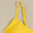 thumbnail image 5 of MSJUHEG Bikini Sets For Women Womens Bikini Swimsuits Bikinis Removable Cup Polyester Removable Pull-On Adjustable And Removable Bandeau Swimsuits For Women Yellow Xl, 5 of 7