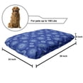thumbnail image 2 of Blue Mandala Pet Bed, Repetitive Pointy Petals Dots Arrangement Floral Dark Blue Pattern, Resistant Pad for Dogs and Cats Cushion with Removable Cover, 24" x 39", Sky Blue Violet Blue, by Ambesonne, 2 of 4