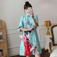 thumbnail image 1 of Elegante vestido ajustado con estampado de linda niña mejorado Cheongsam joven ajustado cómodo, 1 of 5