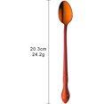 thumbnail image 2 of Iced Tea Spoon Set for 12 Coffee Spoon 7.9 -Inch Stainless Steel Spoon Set Ice Cream Spoon Long Spoon Dessert Spoon Milkshake Spoon-Red, 2 of 6