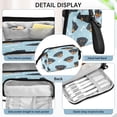 thumbnail image 4 of Nylon Fish Mouth Pencil Case with Large Capacity Zipper Pencil Pouch Cartoon Dog Faces and Bones Pencil Bag Organizers, 4 of 7