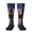 2 Black-2, variant on Women's Knee High Socks Blue Flag Autism Awareness Outdoor Casual Tube Socks
