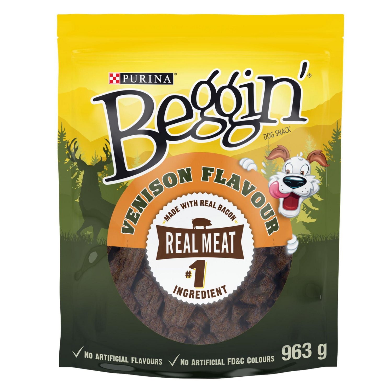 Beggin' Tender Snack Venison, Soft Dog Treats, 155-963 g