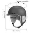 thumbnail image 3 of Casco de esquí Cascos de nieve Casco de monopatín ajustable Transpirable para adultos jóvenes, 3 of 7
