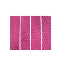 4 Pcs/Set Eva Surfboard Skimboard Traction Pad Diamond Groove Tail Front For Pads The Pink 4 Fangkenuo