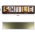 thumbnail image 2 of Home Inspirational Wall Art, Family Smile Metal Sign, Retro Artwork Decoration for Bedroom, Living Room & Home Wall Decor (4 x 16 inch, SMILE), 2 of 7