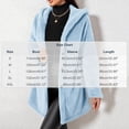 thumbnail image 3 of Enjoytime Fleece Jacket Women Fall Winter Button Down Hooded Teddy Coat Soft Warm Casual Mid Length Long Sleeve Outerwear, 3 of 7