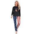 thumbnail image 2 of Patriotic Family Pajamas, 1776-2026 250th Anniversary Family Matching Pajamas, Patriotic Letter Print Long Sleeve Sleepwear for Home Member, Usa Independence Day Loungewear Set, 2 of 5