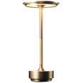 thumbnail image 2 of Sladdlös skrivbordslampa Dimbar metall USB uppladdningsbar skrivbordslampa -1 st-Perfet Gold, 2 of 5
