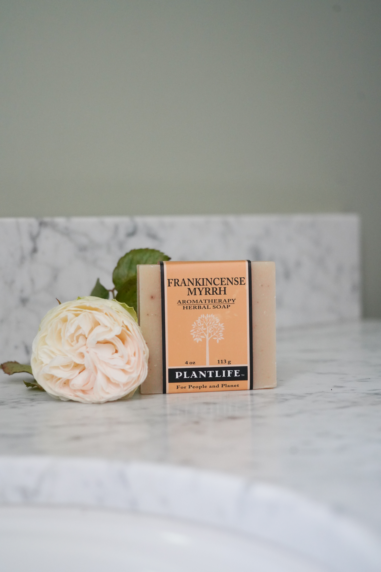 Plantlife Soap, Herbal, Frankincense Myrrh - 4 oz