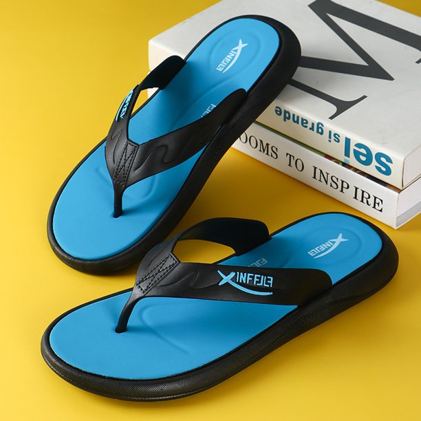Chanclas de verano para hombre, sandalias de playa, zapatos planos informales antideslizantes, 2024, para interior y exterior