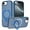 Blue, variant on Allytechgroup iPhone 17e 16e Case Matte, [Compatible with Magsafe] Ring Holder Kickstand Anti-Scratch Shockproof Bumper Slim Fit Shell Phone Case Cover for Apple iPhone 17e 16e, Pink