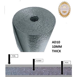 US Energy Products Reflective Insulation Shield - 24" X 25' R8 Waterproof Thermal Barrier