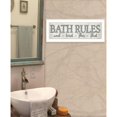thumbnail image 2 of Trendy Decor4U "Bath Rules" By Susie Boyer, Ready to Hang Framed Print, White Frame, 2 of 3